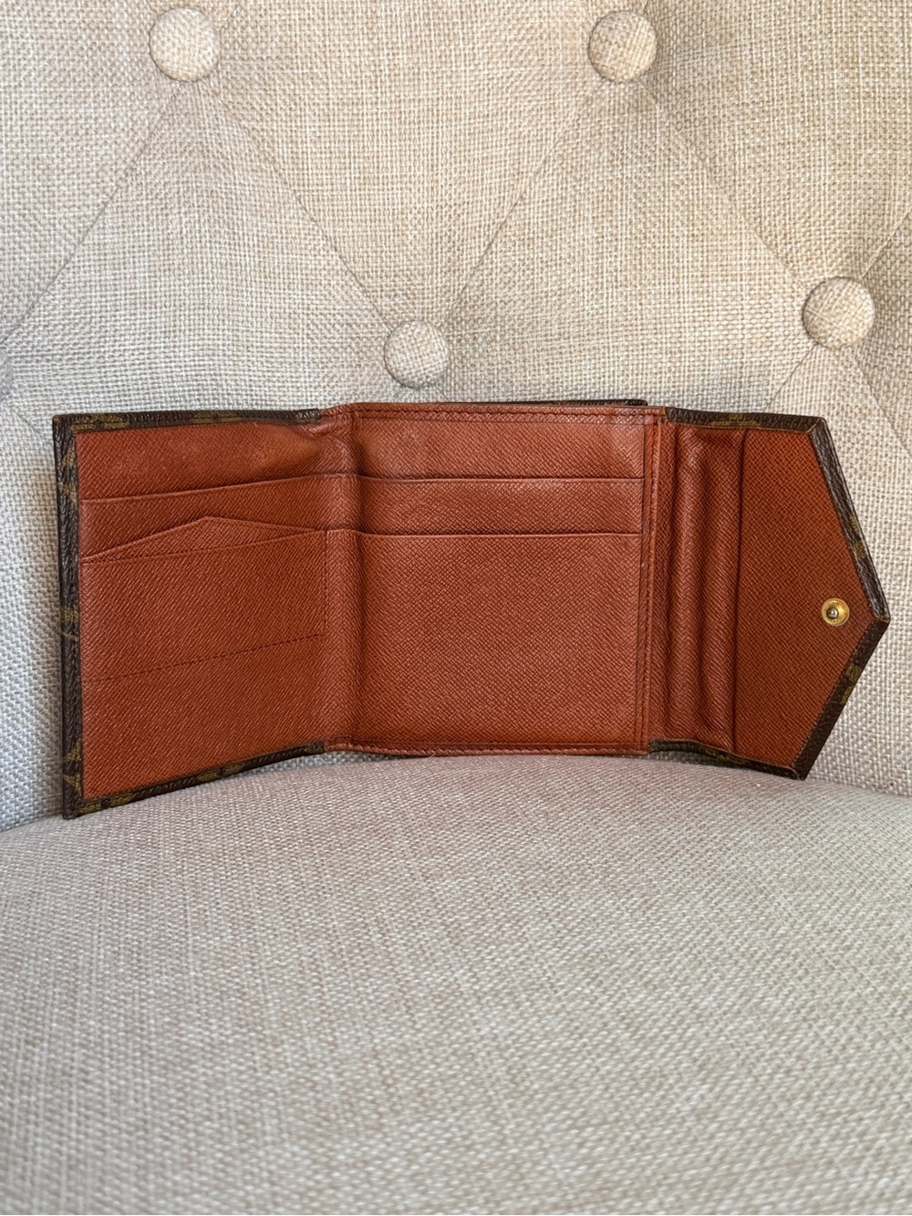 Louis Vuitton Vintage Monogram Elise Compact Bifold Coin Wallet 1990 France - Picture 3 of 14